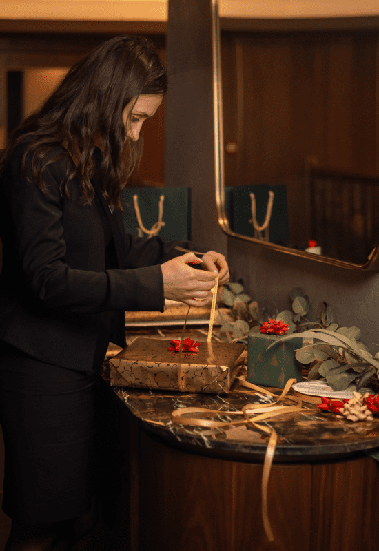 Christmas Gift Wrapping service at The Fitzwilliam Hotel